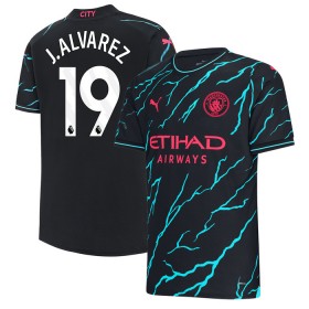 Camisolas Manchester City J. Alvarez 19 3º Equipamento 2023-24 Manga Curta